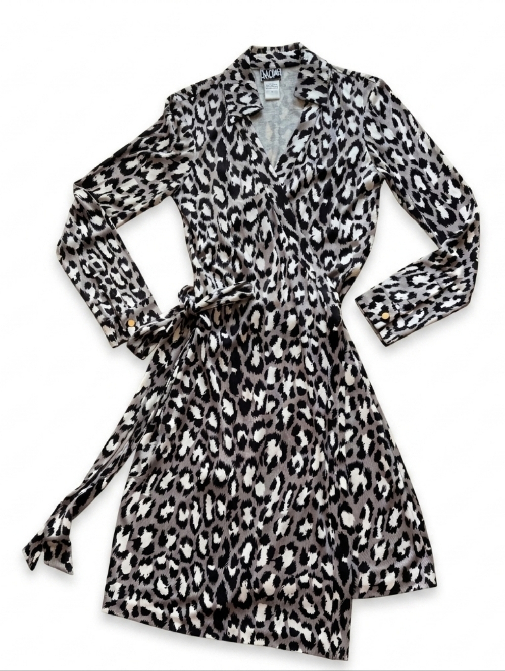 Diane Von Furstenberg New Jeanne Silk Wrap Dress - Leopard Print | Size 4
